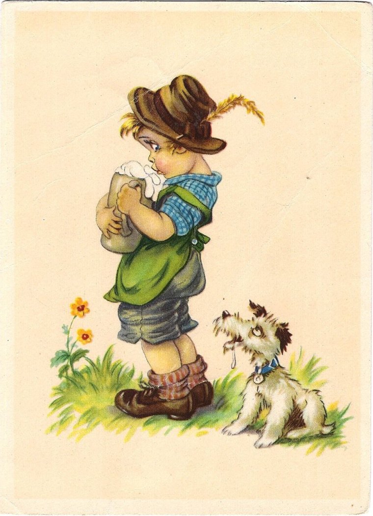 Старинные открытки с детьми