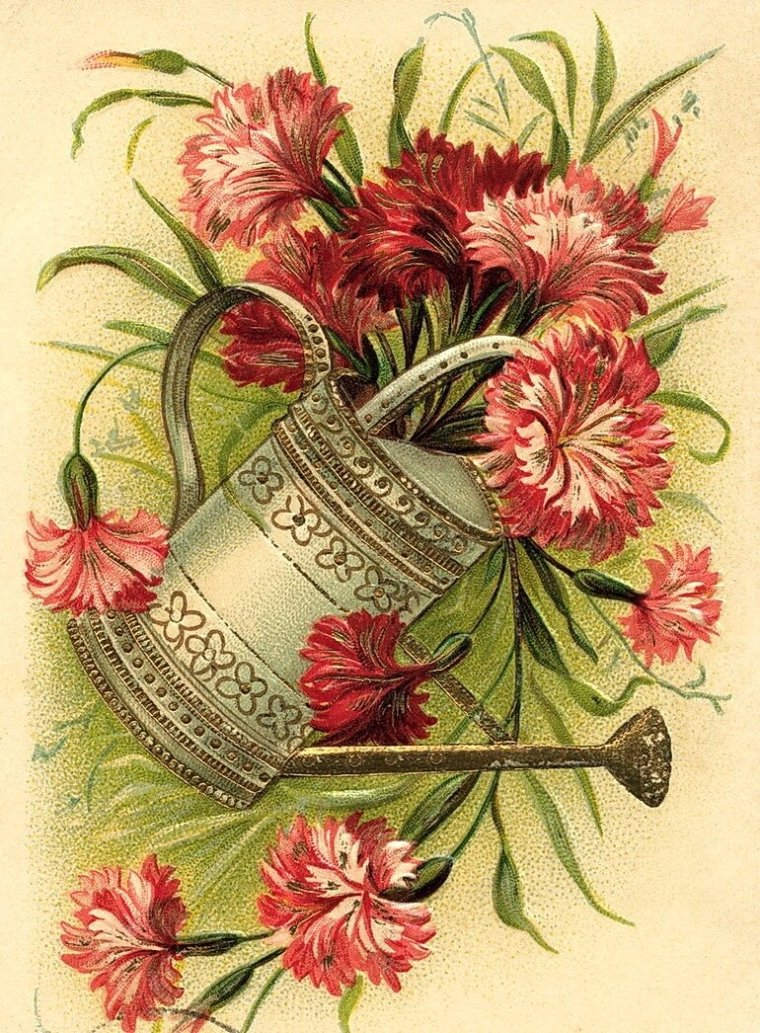 Винтажные весенние цветы