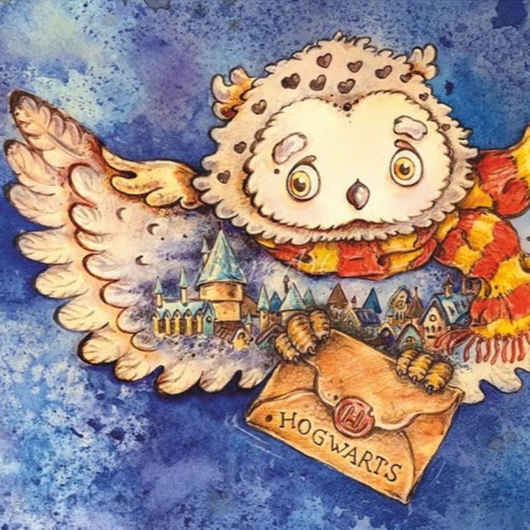 Сова с письмом арт