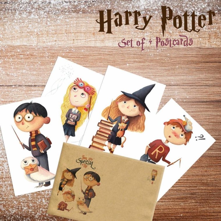 Открытка в стиле Гарри Поттера