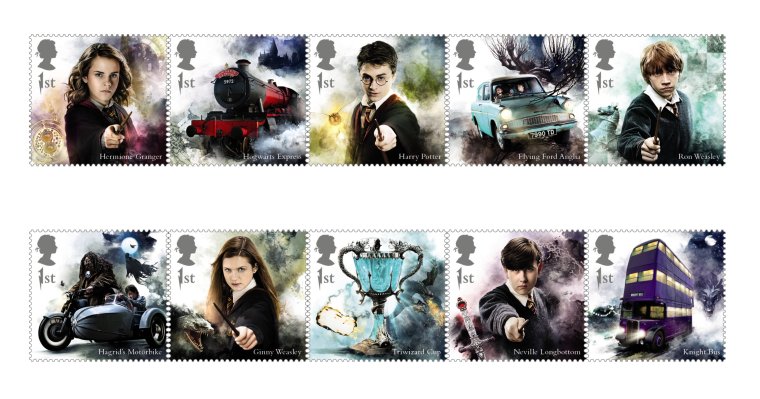 Почтовые марки Гарри Поттер