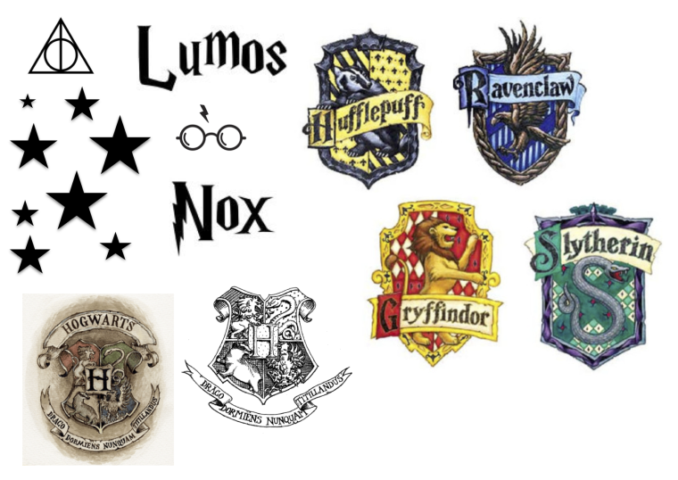 Наклейки в стиле Гарри Поттера