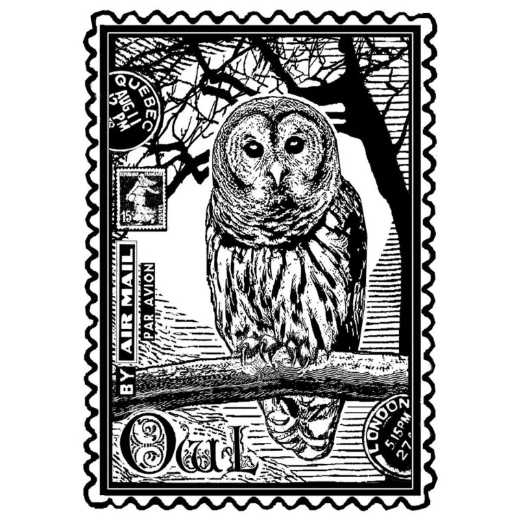 Марка совиной почты из Гарри Поттера