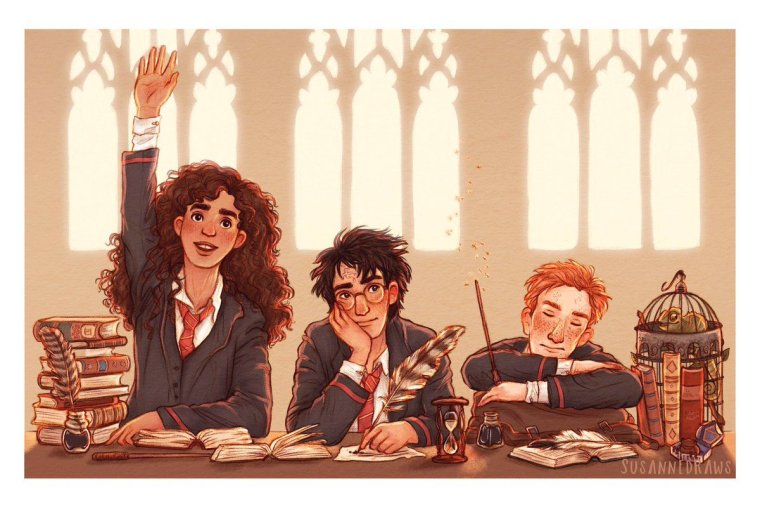 Золотое трио из Гарри Поттера