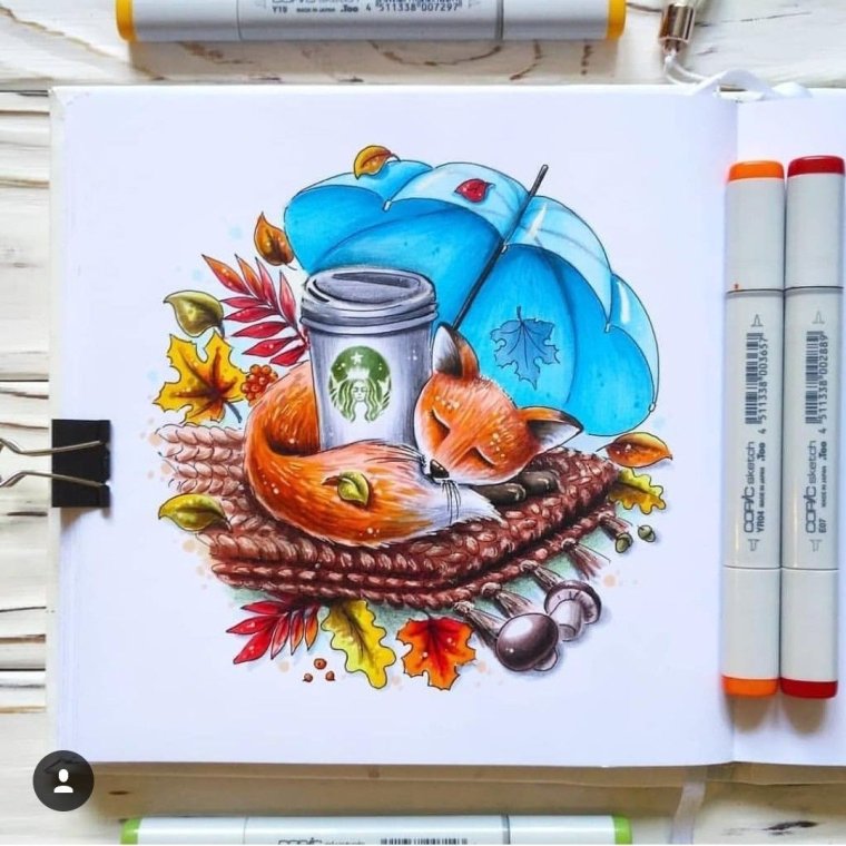 Рисование маркерами для скетчинга