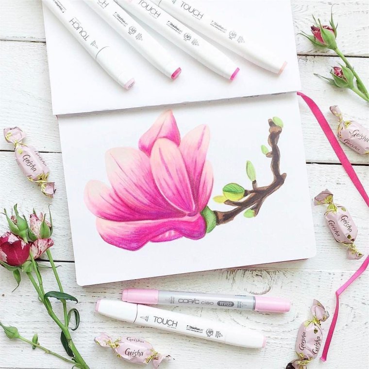 Скетчи в цвете