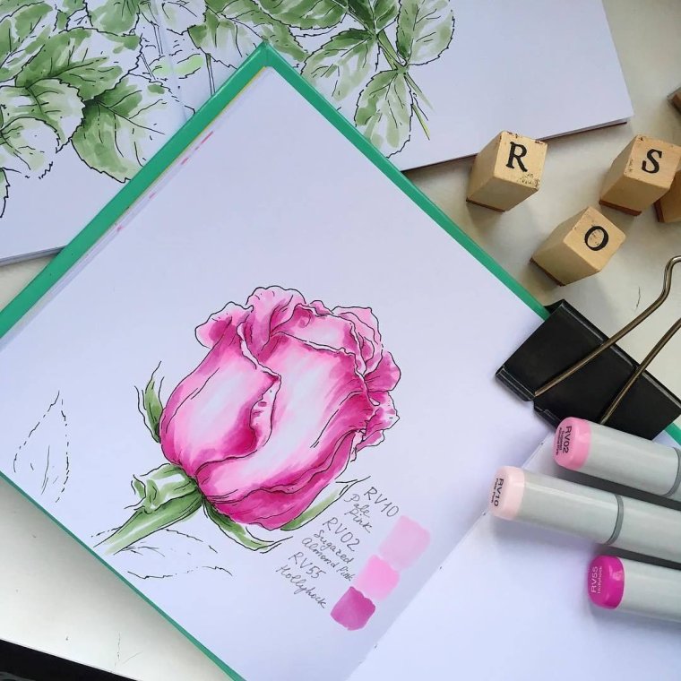 Рисунки маркерами