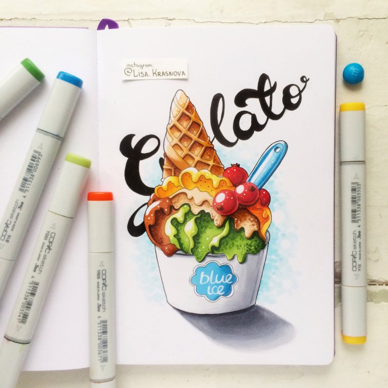 Иллюстрации маркерами