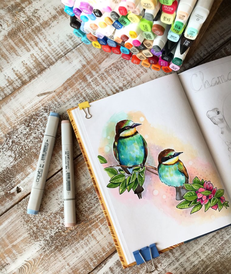 Акварельные скетчи сладостей