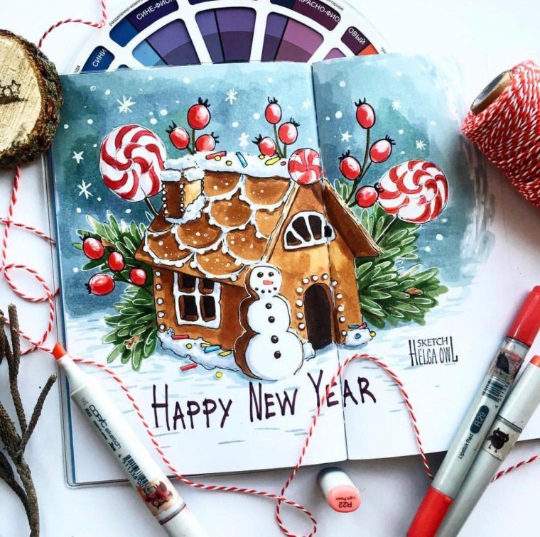 Идеи для рисования маркерами