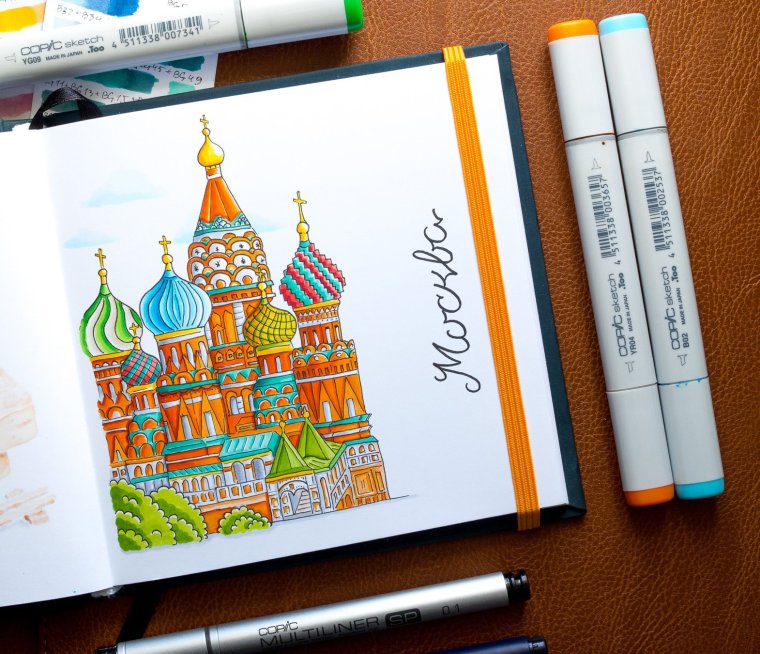 Открытки маркерами