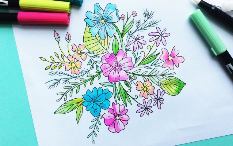 Маркер «цветок»