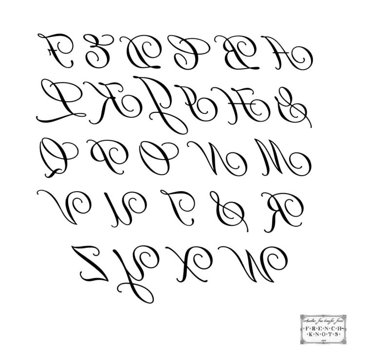 Каллиграфия буквы