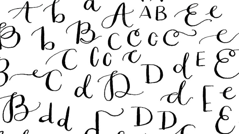 Красивые буквы алфавита