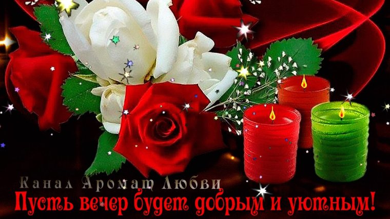 Пожелания доброго вечера женщине