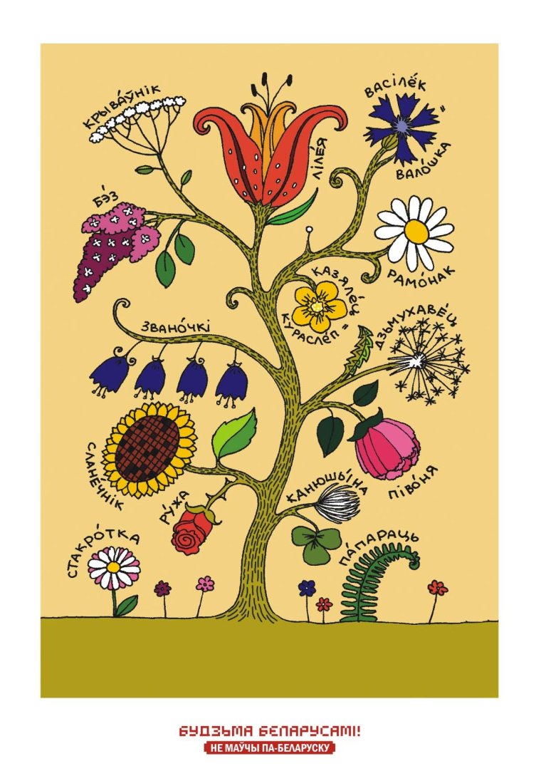 Кветкі на беларускай мове