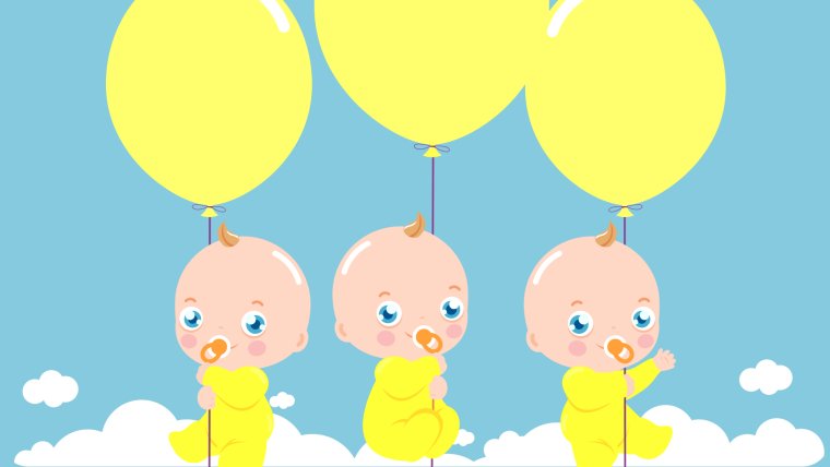 С дне рождения тройняшек