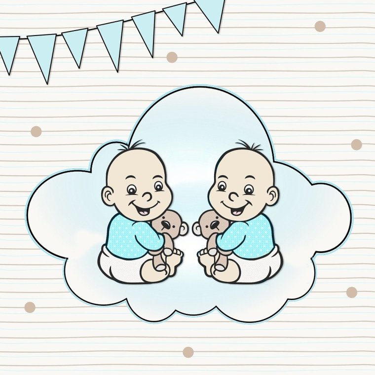Открытки с рождением двойняшек мальчиков
