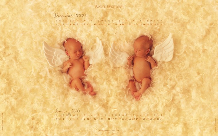 Двойни открытки Анны Геддес