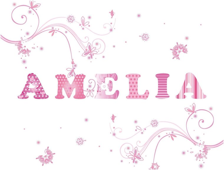 Амелия с днем рождения девочке