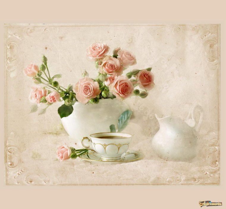 Цветочные натюрморты в Молочном цвете