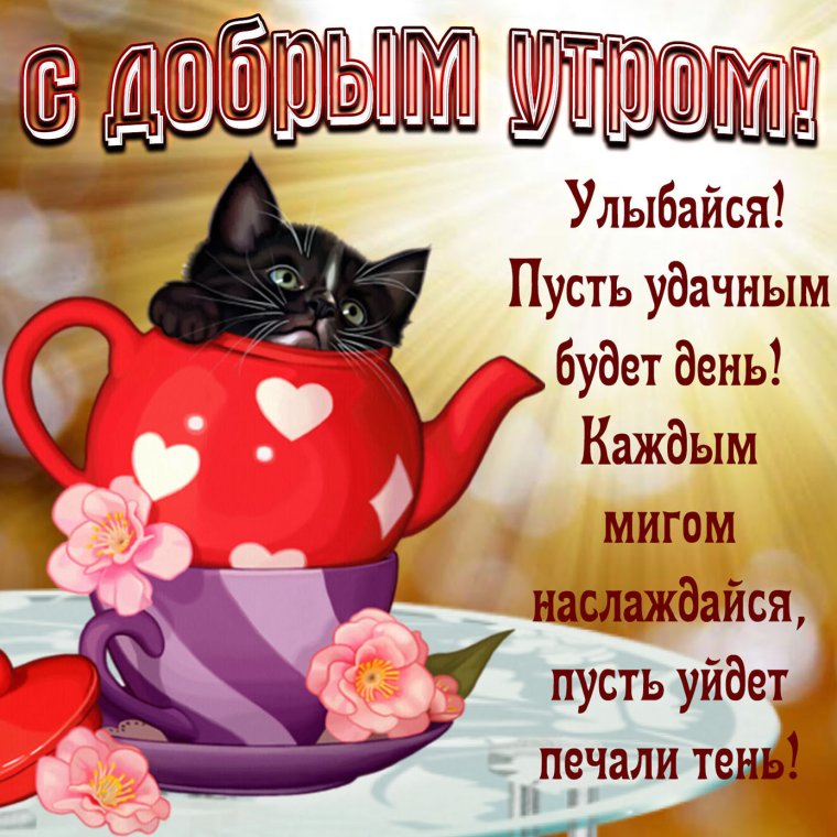 Открытки с добрым утром прикольные