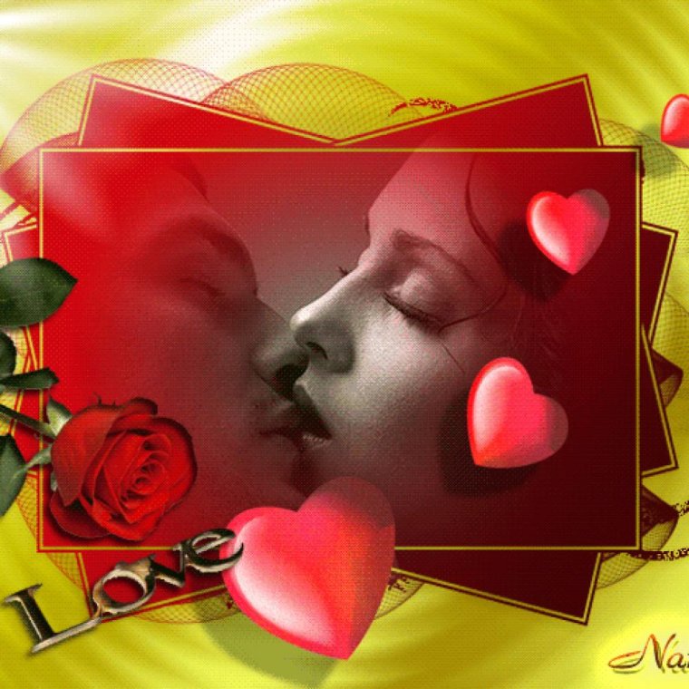 Красивые поцелуйчики для любимого мужчины