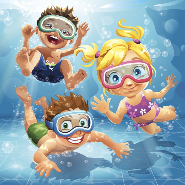 Синхронное плавание живопись