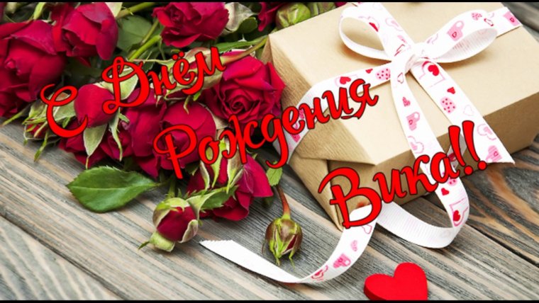 Вика с днём рождения поздравления