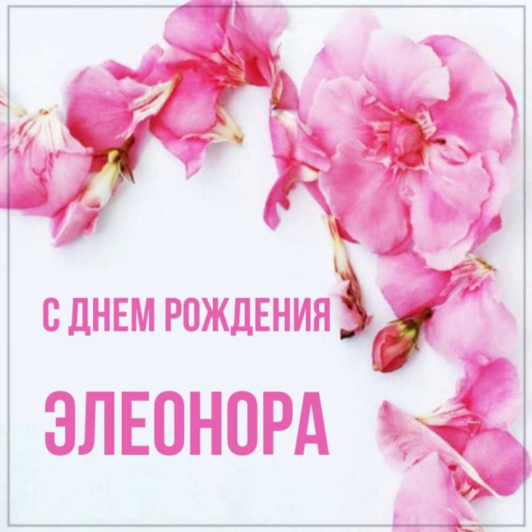 С днём рождения Элеонора красивые
