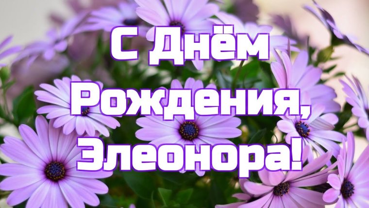 Поздравления с днём рождения Элеоноре