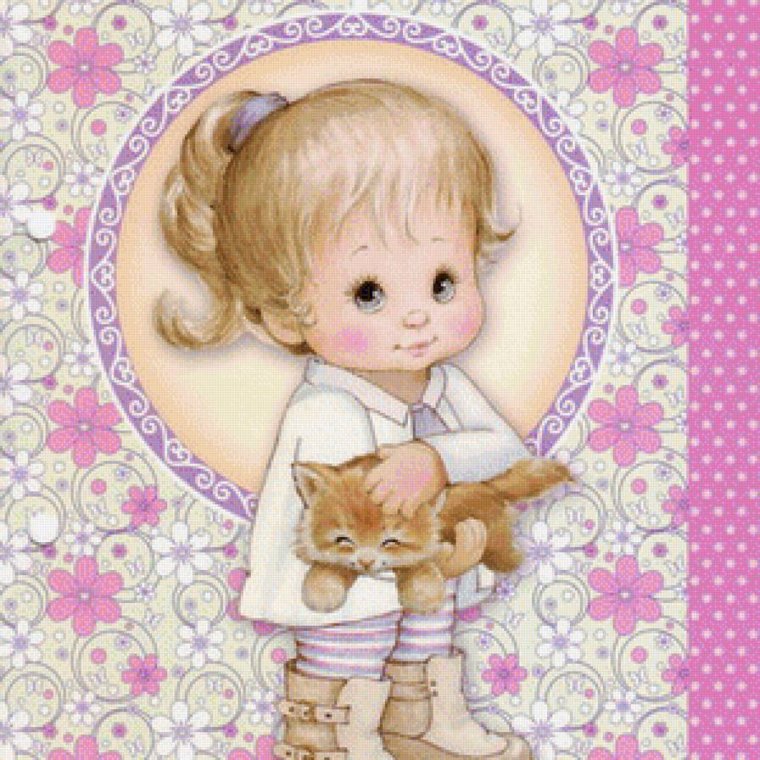 Открытка «девочка»