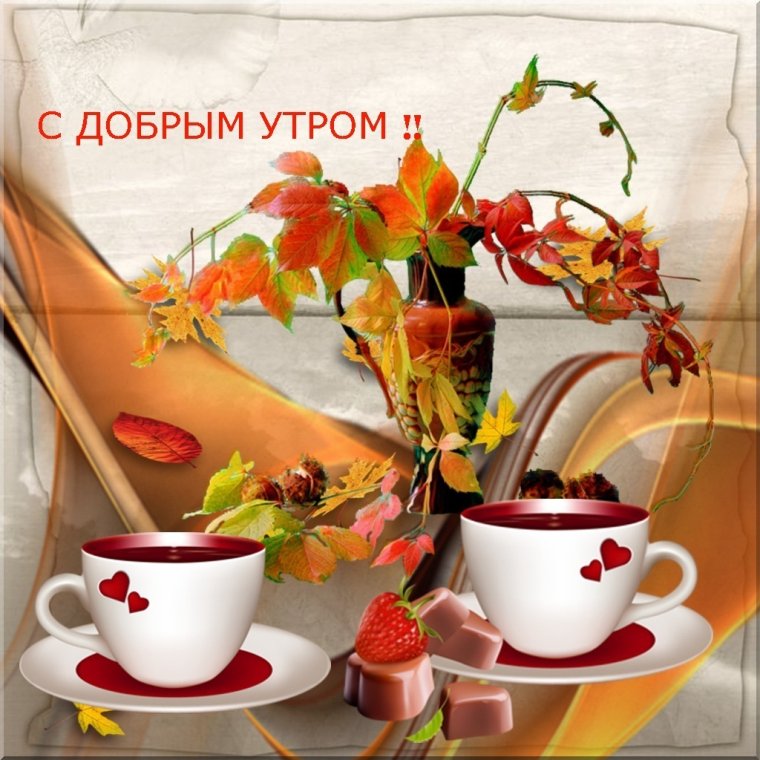 Открытки с пожеланием доброго утра
