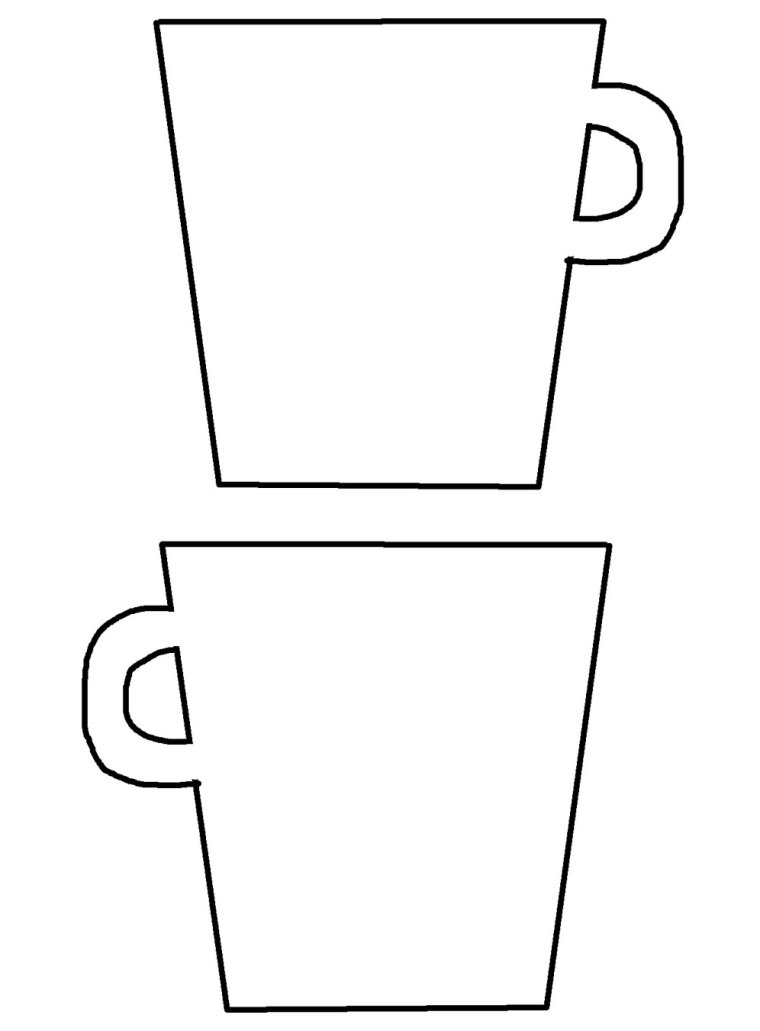 Трафарет "чашка"