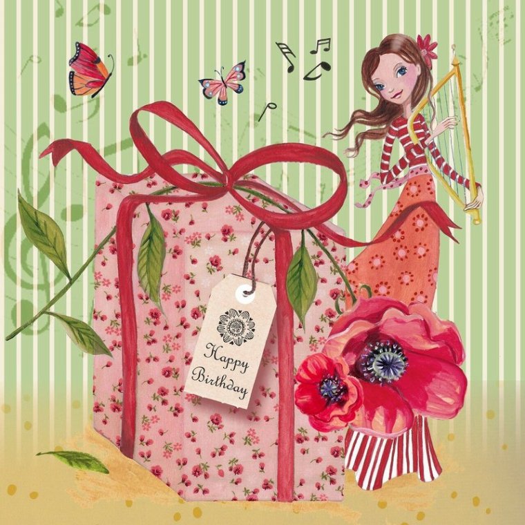 Стильные открытки с цветами