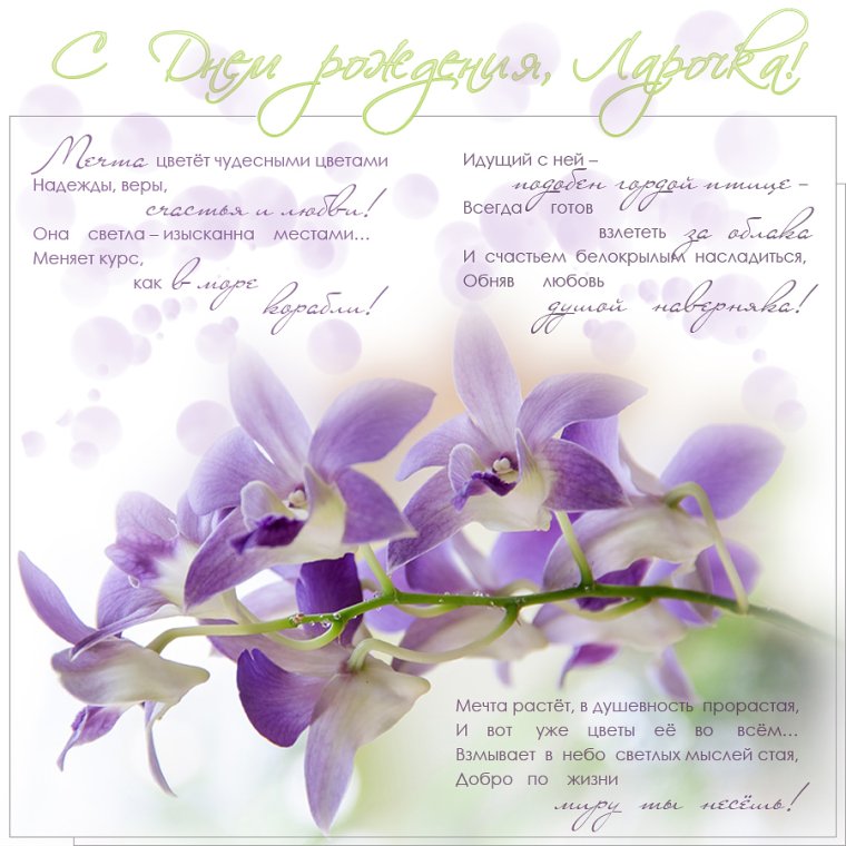 С днём рождения Лариса