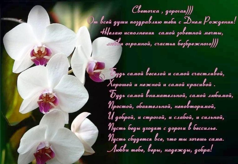 Поздравления с днём рождения Свелане