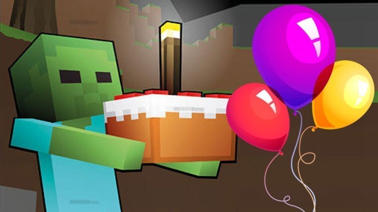 Minecraft с днем рождения