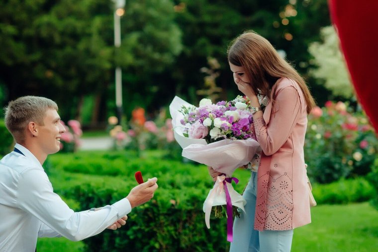 Тортик для предложения руки и сердца