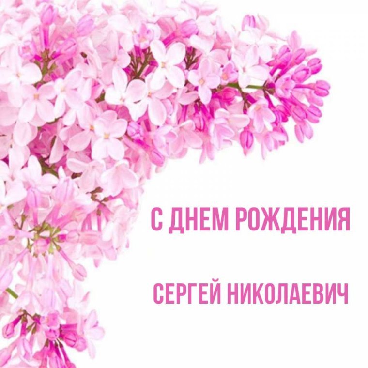 С днём рождения Сергей Николаевич