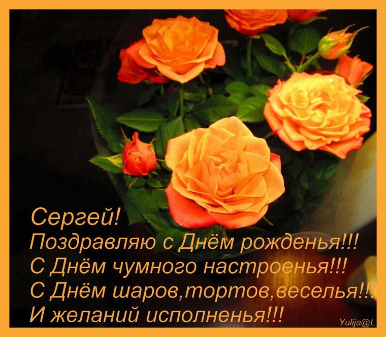 С днём рождения Серёга открытки