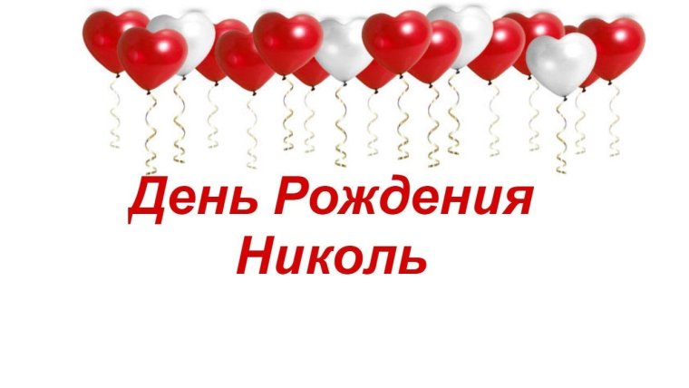 С днём рождения Николь открытки