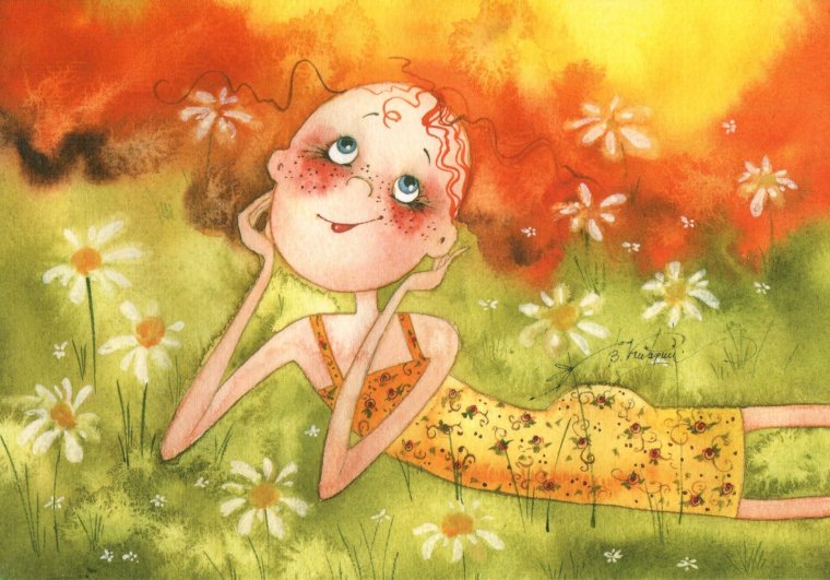 Художница Виктория Кирдий "про умниц и красавиц" .