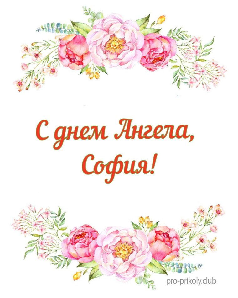 С днем ангела софа
