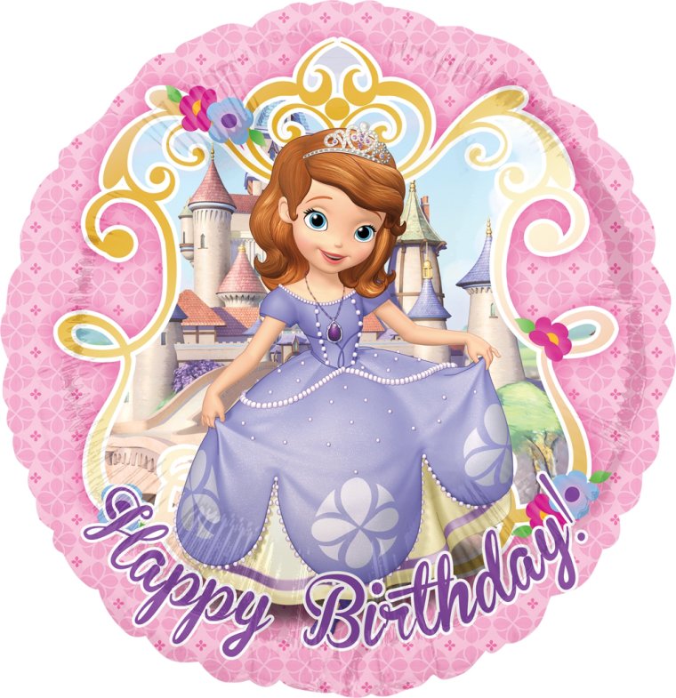 Шар фольга принцесса София