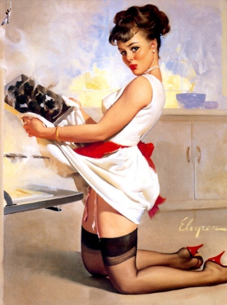 Художник Джил Элвгрен пин-ап