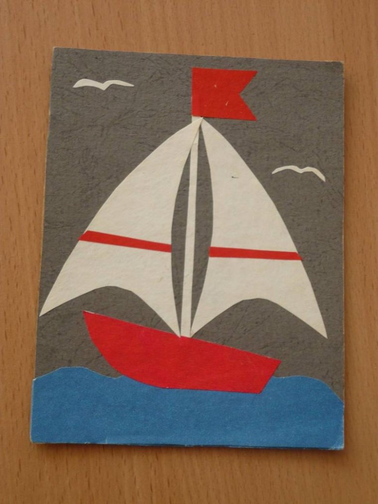 Аппликация корабль