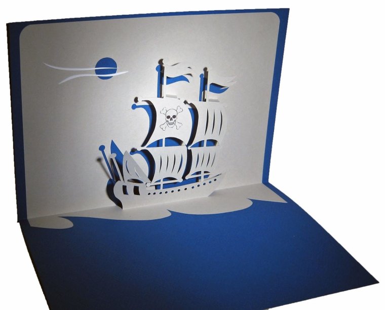 Аппликация кораблик