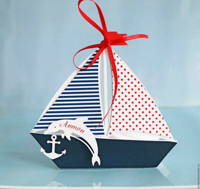 Кораблик акварель