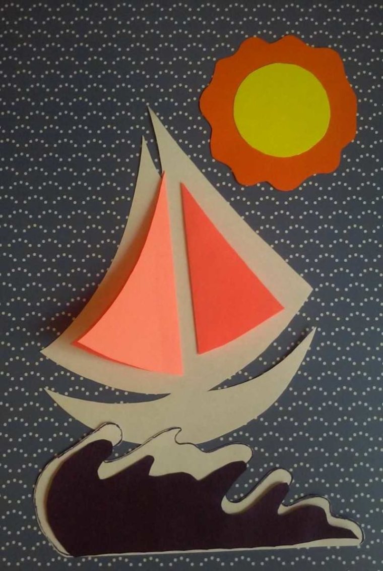 Открытка кораблик